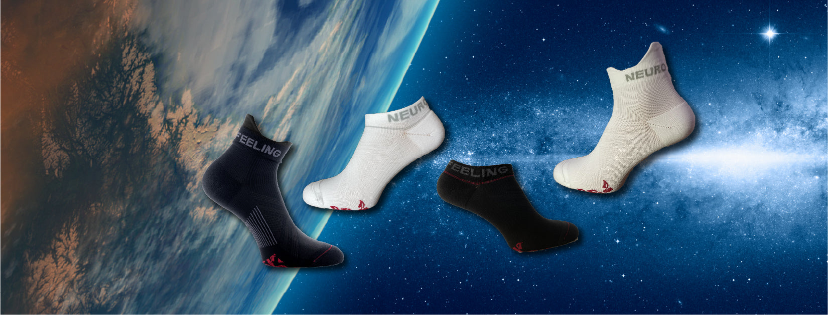 Neurofeeling Mini Crew Socken - schwarz