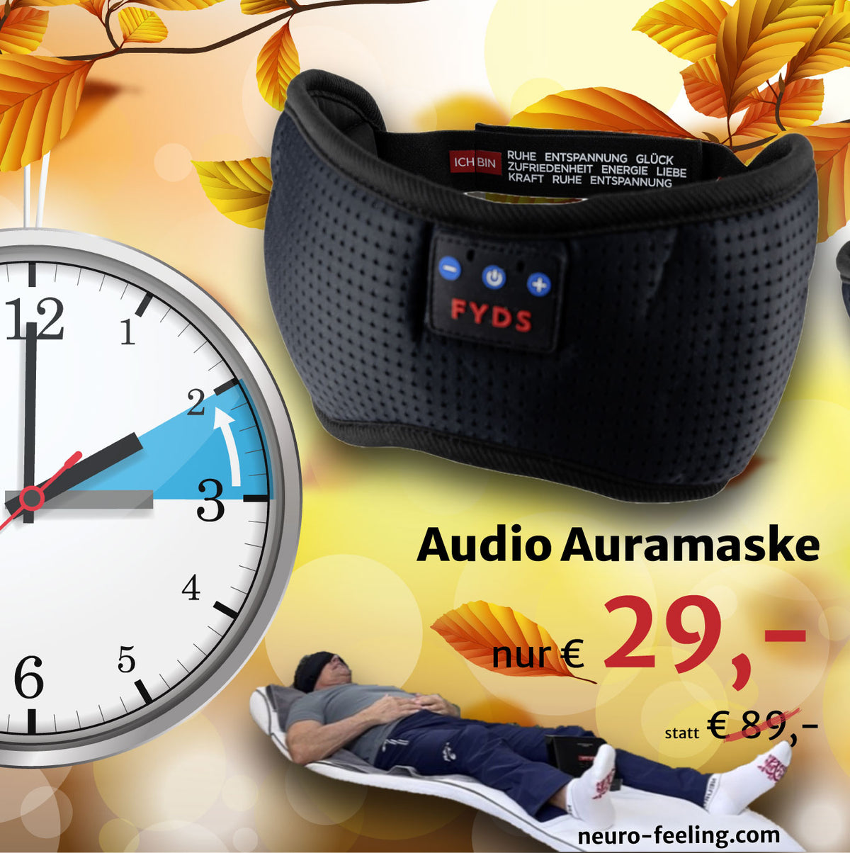 Audio Aura Augenmaske - Neurofeeling - feel your dreams