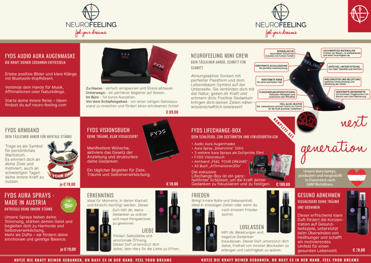 A5 Produktflyer - personalisiert - Neurofeeling - feel your dreams