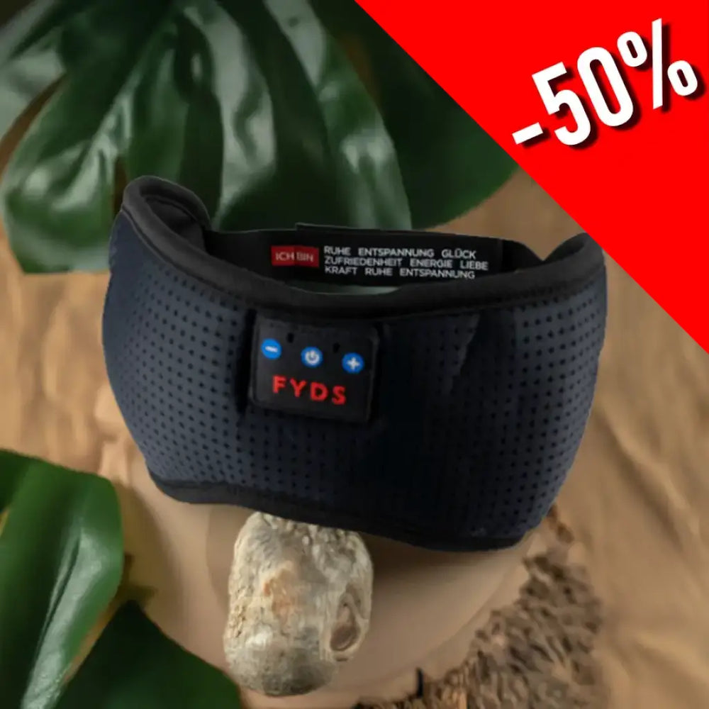 Mit Schlafmaske und Meditationen sanft einschlafen.

