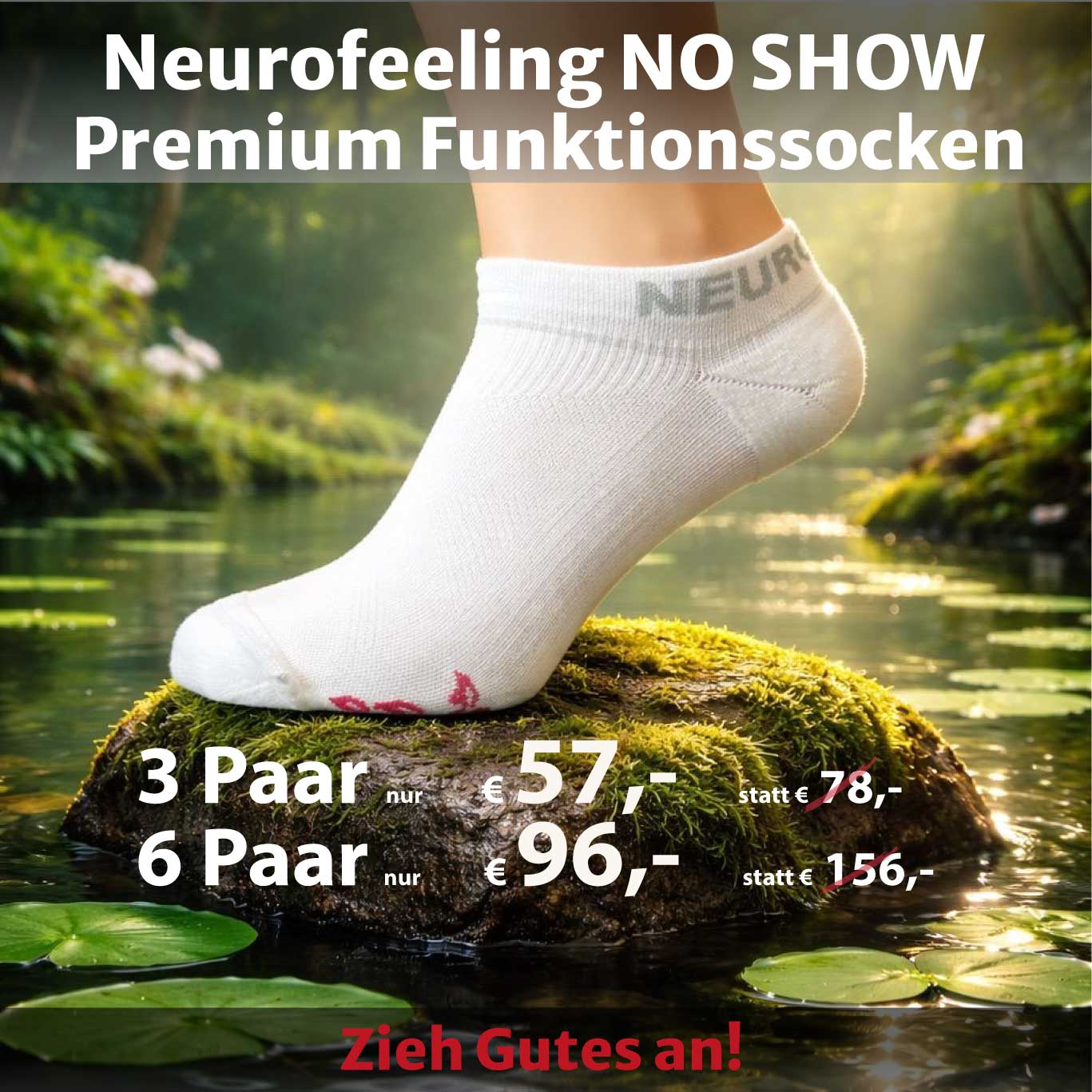 NeuroFeeling NO SHOW Socken - Neurofeeling - feel your dreams