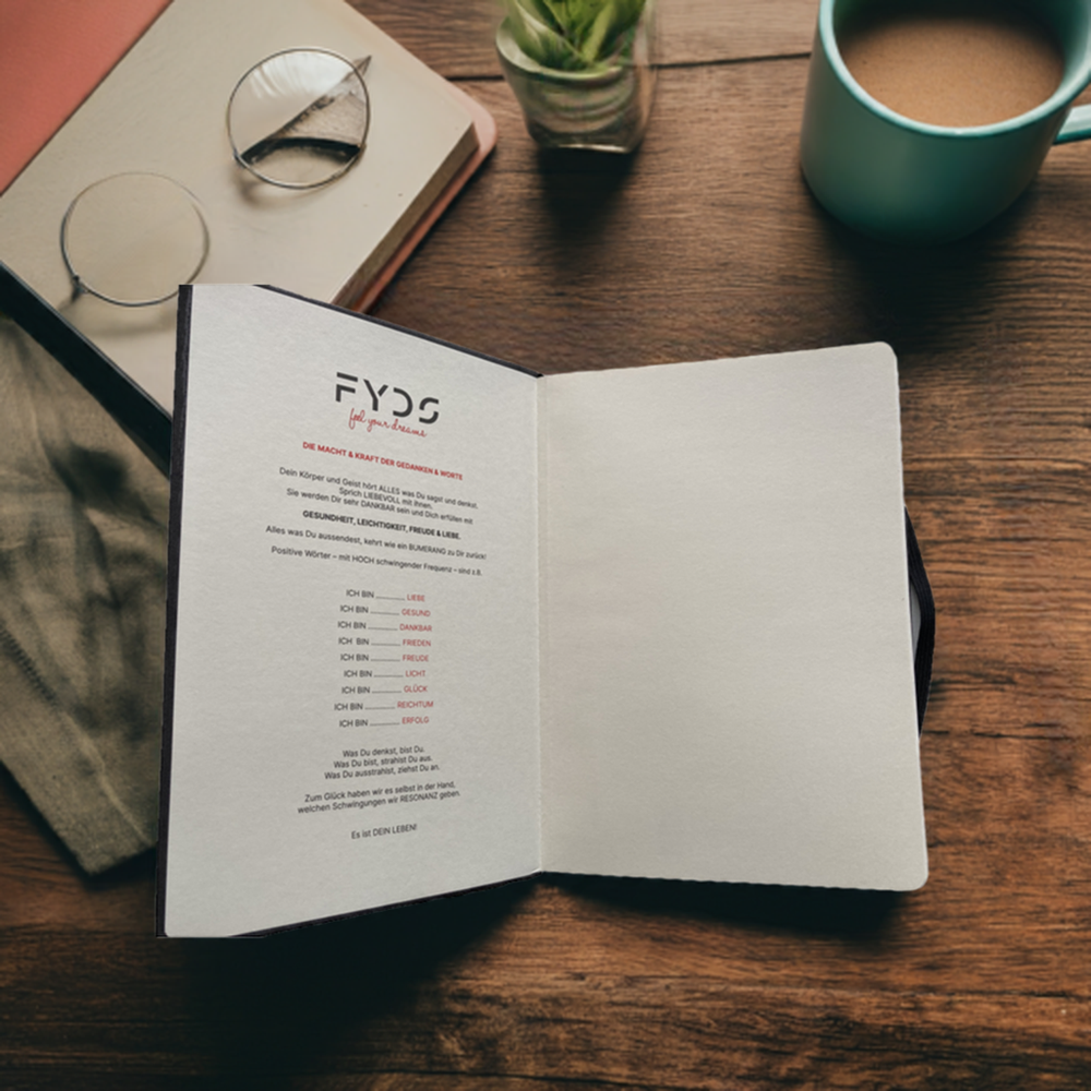 Affirmationen für deinen täglichen Gebrauch im Visionbuch