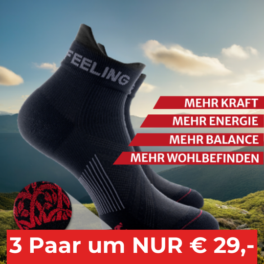 Neurofeeling Mini - Crew Socken Schwarz