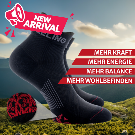 Neurofeeling Mini - Crew Socken Schwarz